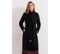Phase Eight Women's Nicci Belted Wool Coat in Black | Size: 16 Phase Eight Black 16
