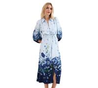 Phase Eight Noella Graduating Floral Midaxi Dress Petite BLUE SIZE 10