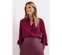 Phase Eight Novie Satin Shirt In Raspberry Raspberry 26