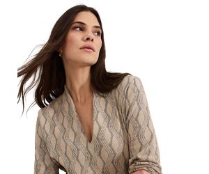 Phase Eight Rena Textured Top STONE SIZE 10