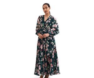 Phase Eight Rosa Floral Maxi Dress Petite BLUE SIZE 10