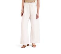 Phase Eight Rowan Pull On Linen Blend White Trousers with Stretch D... BLACK SIZE 10