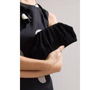 Phase Eight Suede Clutch Bag In True Black True Black One Size