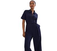 Phase Eight Tabitha Ponte Zip Jumpsuit NAVY SIZE 16