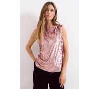 Phase Eight Women's Tasha Sequin Top in Pink | Size: 14 Phase Eight Pink 14