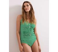 Phase Eight Textured Striped High Waisted Bikini Bottoms Green Mix