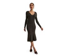 Phase Eight Tillie Flippy Hem Dress GOLD SIZE 16