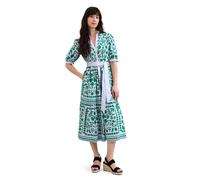 Phase Eight Trinity Printed Heart & Floral Midi Shirt Dress Standard BLUE SIZE 10