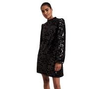 Phase Eight Trudy Black Sequin Velvet Shift Dress BLACK SIZE 14