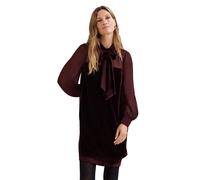 Phase Eight Velvet Pussy Bow Burgundy Dress BURGUNDY SIZE 12