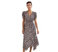 Phase Eight Verity Fil Coupe Midi Standard BLACK IVORY SIZE 12