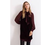 Phase Eight Vinnie Velvet Dress In Wine Wine