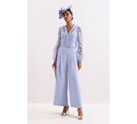 Phase Eight Winona Lace Jumpsuit In Pale Blue Pale Blue 26
