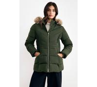 Phase Eight Women's Amber Short Puffer Jacket in Bottle Green | Size: 18