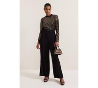 Phase Eight Women's Amelia Sequin Bodice Jumpsuit in Black | Size: 18 Phase Eight Black 18