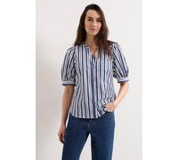 Phase Eight Women's Ariana Stripe Blouse in Mid Navy | Size: 14 Phase Eight Mid Navy 14