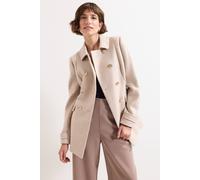 Phase Eight Women's Aurelie Wool Long Sleeve Peacoat in Natural | Size: 16 Phase Eight Natural 16