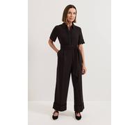 Phase Eight Women's Bloomfield Shirt-Style Jumpsuit in Black | Size: 24 Phase Eight Black 24