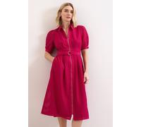 Phase Eight Women's Carey Belted Midi Shirt Dress in Fuchsia | Size: 20 Phase Eight Fuchsia 20