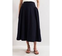 Phase Eight Women's Carey Textured Midi Skirt in Dark Navy | Size: 18 Phase Eight Dark Navy 18