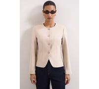 Phase Eight Womens Phase Eight Carla Ponte Woven Jacket Stone 16