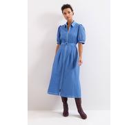 Phase Eight Women's Casey Belted Midi Dress in Bright Blue | Size: 22 Phase Eight Bright Blue 22