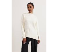 Phase Eight Women's Casey Cable Knit Jumper in White | Size: Small Phase Eight White S