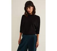 Phase Eight Women's Cristine Slash Neck Knit Jumper in True Black | Size: Large Phase Eight True Black L