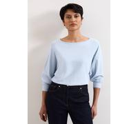 Phase Eight Women's Cristine Slash-Neck Knitted Jumper in Baby Blue | Size: Medium Phase Eight Baby Blue M