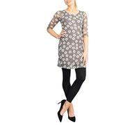 Phase Eight Women's Daisy Floral Crew Neck 3/4 Sleeve T-Shirt, Grey (Pewter), Size 12