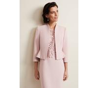 Phase Eight Women's Daisy Peplum Jacket in Dusty Pink | Size: 24
