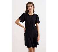 Phase Eight Women's Elia Fit-Flare Mini Dress in Black | Size: 20