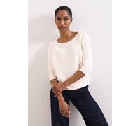 Phase Eight Women's Giana Ribbed Jumper in Off-White | Size: Medium Phase Eight Off-White M