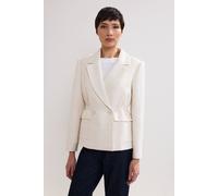 Phase Eight Women's Harlow Linen-Blend Cinched Waist Blazer in Ecru | Size: 14 Phase Eight Ecru 14