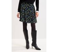Phase Eight Women's Ilaria Print Flippy Skirt in True Black | Size: 8 Phase Eight True Black 8