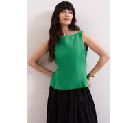 Phase Eight Women's Isabelle Linen Top in Emerald | Size: 14 Phase Eight Emerald 14