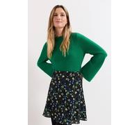 Phase Eight Women's Julia Peplum Compact Knit in Emerald | Size: XS Phase Eight Emerald XS