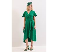 Phase Eight Women's Julissa Wrap Dress in Emerald | Size: 16 Phase Eight Emerald 16