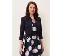 Phase Eight Women's Karlee Cropped Occasion Jacket in Dark Navy | Size: 26 Phase Eight Dark Navy 26