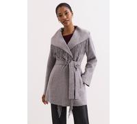 Phase Eight Women's Lisa Tassel Belted Coat in Grey | Size: Small Phase Eight Grey S