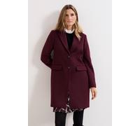 Phase Eight Women's Lydia Wool Coat in Maroon | Size: 12 Phase Eight Maroon 12