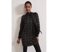 Phase Eight Women's Mabel Swing Mini Dress in Black | Size: 8