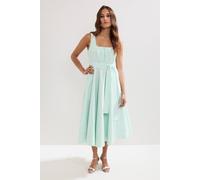 Phase Eight Women's Melinda Cotton Tie Midi Dress in Mint | Size: 14 Phase Eight Mint 14
