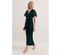 Phase Eight Women's Minty Wrap Maxi Dress in Bottle Green | Size: 10 Phase Eight Bottle Green 10