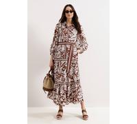 Phase Eight Women's Petite Coralie Dress in Brown | Size: 14 Phase Eight Brown 14