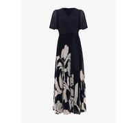 Phase Eight Womens Phase Eight Abigail Floral-Print Woven Maxi Dress Navy 8
