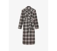 Phase Eight Womens Phase Eight Cassie Checked Woven Coat Black/Ivory 10