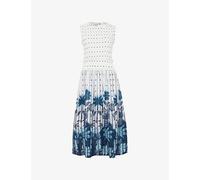 Phase Eight Womens Phase Eight Chiara Floral-Print Cotton Midi Dress White 8