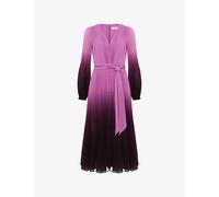 Phase Eight Womens Phase Eight Mira Ombre Printed Woven Midi Dress Purple 18