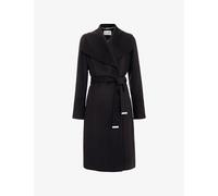 Phase Eight Womens Phase Eight Nicci Belted-Waist Wool-Blend Coat Black 18